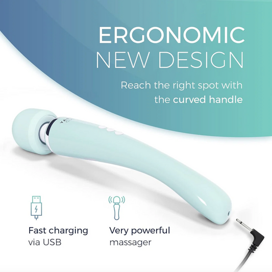 Alessandro Yarosi Cordless Curved Therapeutic Wand Massager 8 Powerful Speeds