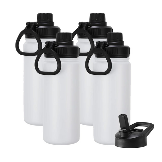 Insulated Water Bottle with Straw Lid Stainless Steel Kids Water Bottle