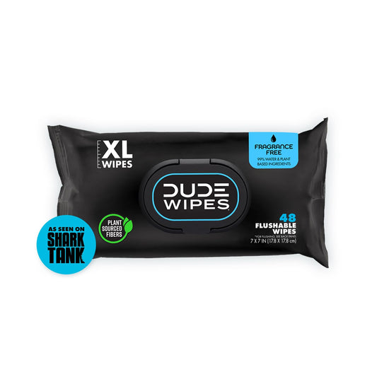 DUDE Wipes Flushable Wet Wipes